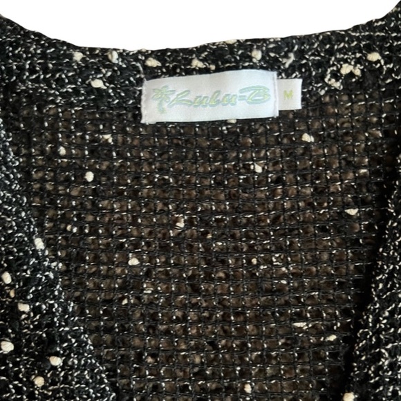 LULA B Black Mesh 2 Top Set with Silver Concho Buttons - Picture 11 of 15